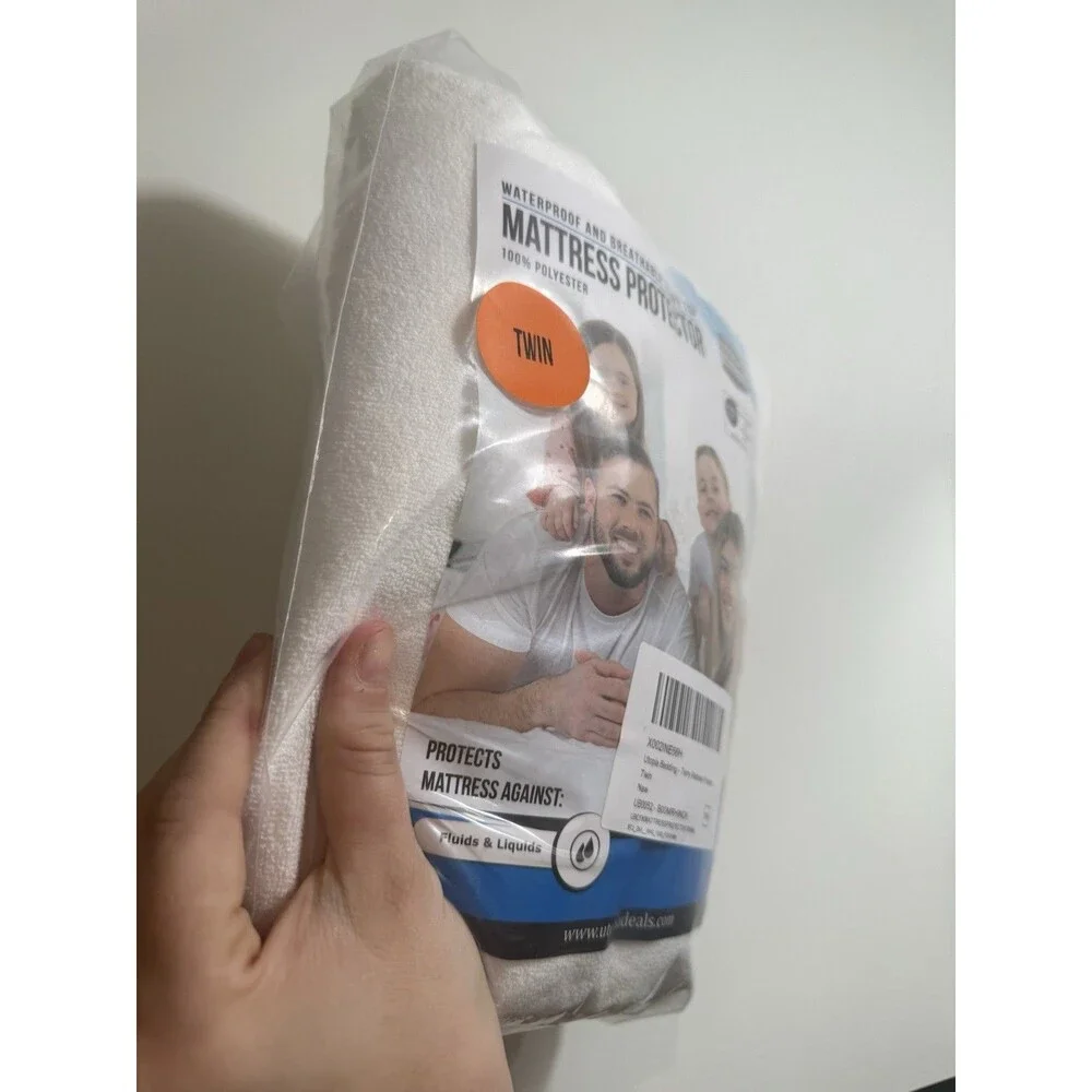 Waterproof Mattress Protector Twin Size, Premium Terry Mattress Cover 200 GSM, B